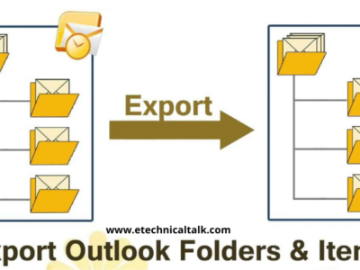export a folder from outlook